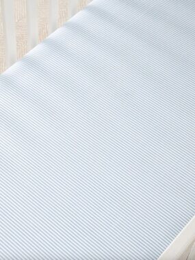Pottery Barn Baby Oxford Stripe Organic Crib Fitted Sheet - (Set of 2) NWT